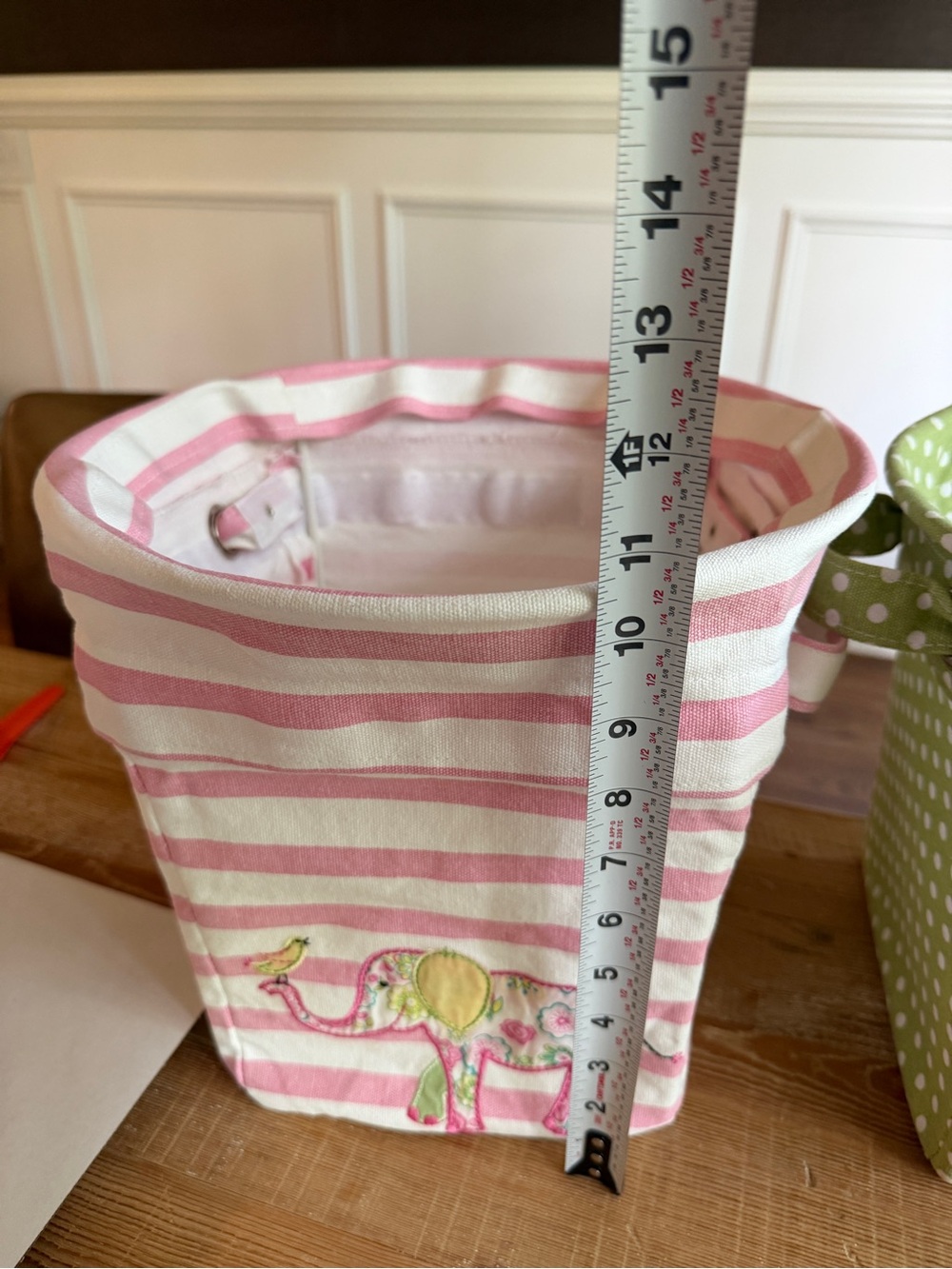 Pottery Barn Kids canvas bin